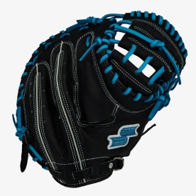 사사키 슈퍼프로 포수 미트 야구 글러브 34.5인치 블랙/스카이블루 Z0514