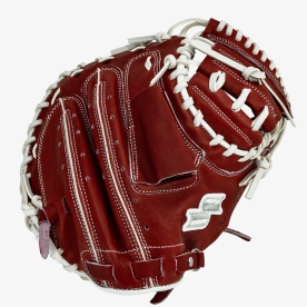 사사키 슈퍼프로 포수 미트 야구 글러브 34.5인치 와인/화이트 Z0510