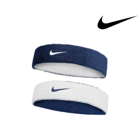 나이키 스우시 클래식 리버서블 헤어밴드 화이트/네이비 II5180 421