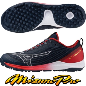 미즈노 프로 쿠션 레보 야구 인조잔디화 네이비/화이트 11GT260229