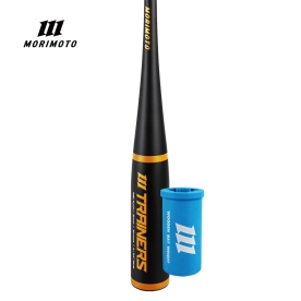 모리모토 트레이너스 야구 알로이 트레이닝 배트 33인치 옐로우