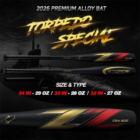 스톰 2026 프리미엄 지투 알로이 어뢰 배트 블랙