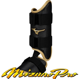 미즈노 프로 야구 풋가드 다리 보호대 블랙/골드 380465R974