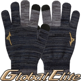 미즈노 글로벌 엘리트 동계 니트 장갑 블랙 12JYAA5009