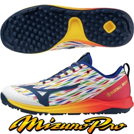 미즈노 프로 쿠션 레보 트레이너 인조잔디화 화이트/네이비 11GT260201