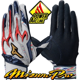 미즈노 프로 파워 아크 드림팩 배팅장갑 그레이/네이비 1EJEA56714