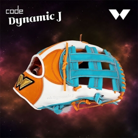 WE 위 CODE-J 외야 글러브 13인치 오렌지/스카이블루/화이트 KO-AB-DJ04