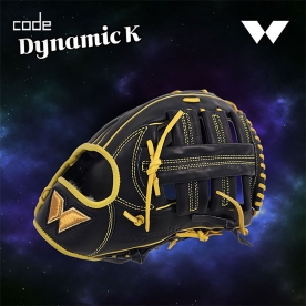 WE 위 CODE-K 외야 글러브 12.75인치 블랙/옐로우 KO-KOF-DK01