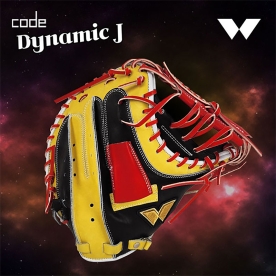 WE 위 CODE-J 포수 미트 글러브 33.5인치 블랙/옐로우/레드 KC-004-DJ01
