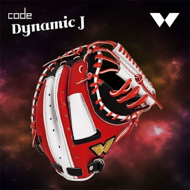 WE 위 CODE-J 유소년 포수 미트 글러브 32.5인치 레드/화이트 KC-002-DJ02