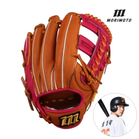 모리모토 레플리카 내야 글러브 황영묵A 모델 11.75인치 브라운/핑크