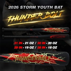 스톰 2026 유소년 썬더볼트 알로이배트 블랙