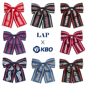 LAP KBO 구단 야구 응원 굿즈 레터링 리본핀 헤어핀