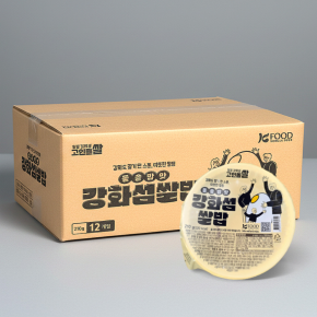 구수한 돌솥밥맛의 강화섬쌀 백미즉석밥 210g 12개입