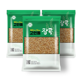 25년 국내산 찰보리 찰보리쌀 3kg (1kg 3개)