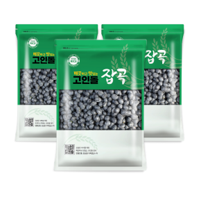25년 강화도 검정콩 서리태 맛 있는 속청서리태 3kg (1kg 3개)