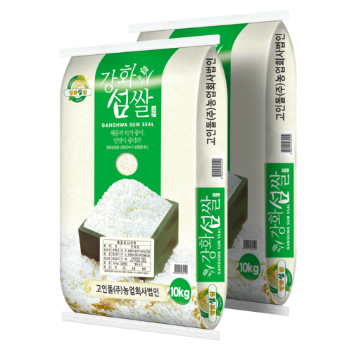25년 강화섬쌀 찹쌀 20kg (10kg 2개)