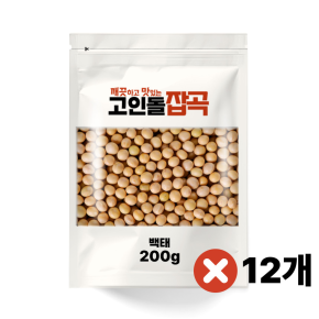 국내산 백태 두유용 국물용 2.4kg (200g 12개)