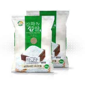 26년 강화섬쌀 현미8kg (4kg 2개) 정미소직판