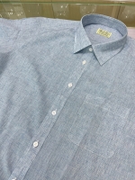 여름 블루 잔체크 셔츠