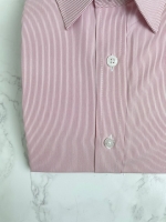 레드 핀스트라이프 셔츠