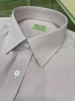 레드 핀스트라이프 셔츠