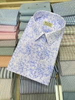 여름 블루 오키나와 셔츠