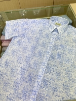 여름 블루 오키나와 셔츠