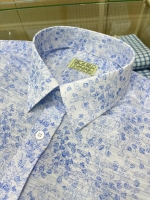 여름 블루 오키나와 셔츠