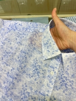 여름 블루 오키나와 셔츠