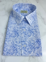 여름 블루 오키나와 셔츠