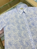 여름 블루 오키나와 셔츠