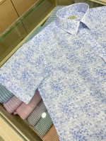 여름 블루 오키나와 셔츠