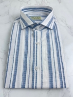 여름 소프트 빅스트라이프 셔츠