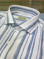 여름 소프트 빅스트라이프 셔츠