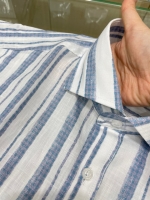 여름 소프트 빅스트라이프 셔츠