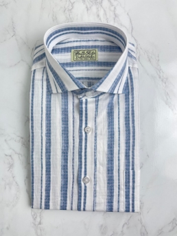 여름 소프트 빅스트라이프 셔츠