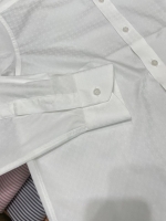 흰색 체커보드 패턴 셔츠