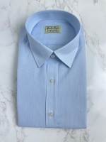 연블루 핀스트라이프 셔츠