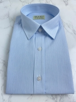 연블루 핀스트라이프 셔츠