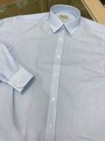 연블루 핀스트라이프 셔츠