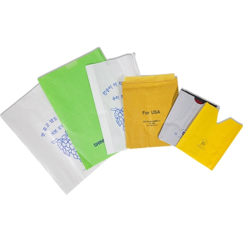 핀부착 과수봉지 100매 과수 과일 봉지 봉투 복숭아봉지 배봉지 포도봉지 사과봉지 샤인머스켓