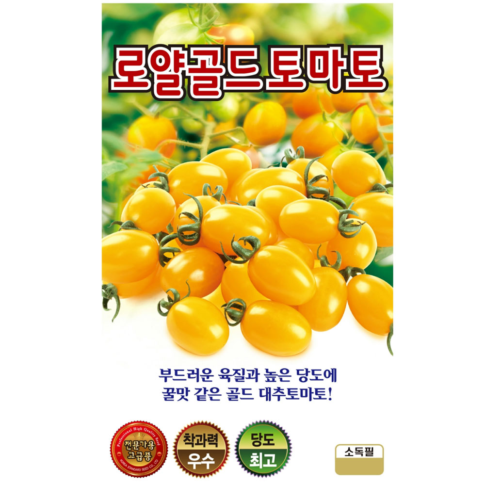 로얄 골드 대추방울토마토 씨앗 20립 노란 방울토마토 키우기