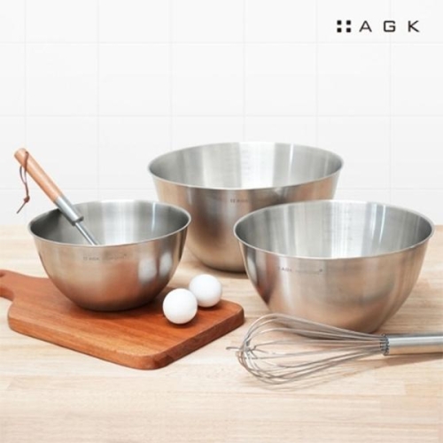 [AGK NORDIC] 에델바이스 스테인레스 믹싱볼 3SET