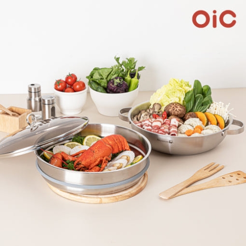 실버스타 오아이씨 통삼중 인덕션IH 2단 스텐찜솥 36cm(36궁중전골+찜기(패킹포함)) 실버스타 오아이씨 통삼중 인덕션IH 2단 스텐찜솥 36cm(36궁중전골+찜기(패킹포함))