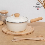 로얄그래프톤 바닐라크림 IH 법랑냄비 편수20RG1310