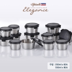 엘레강스 푸드컨테이너 종합14종세트 (원형350ml-6EA / 550ml-8EA)