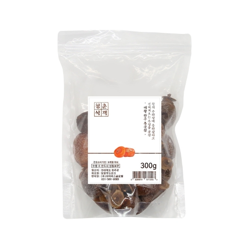 [청춘식객] 특품 대왕 완주 흑곶감 지퍼백 300g (30~40g 5~8개입)