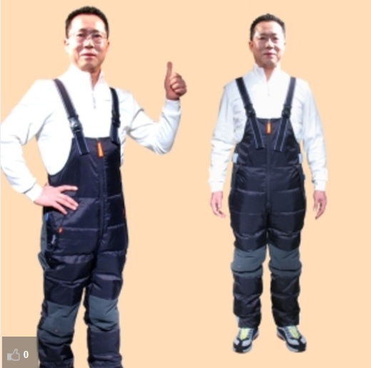 [이화스포츠] 하이포라 구스다운 멜빵바지(재고 상시 변경으로 주문 전 확인문의 부탁드립니다^^)