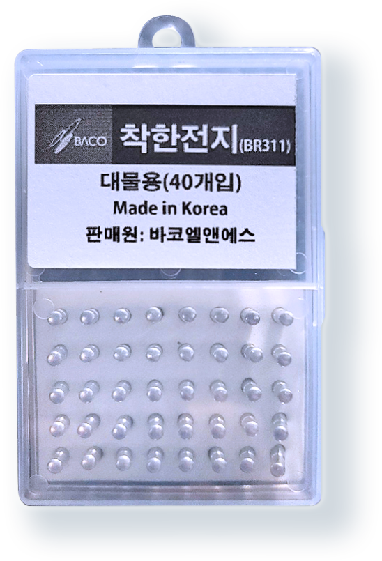 [바코] 착한전지 대물용 40개입 BR311전지
